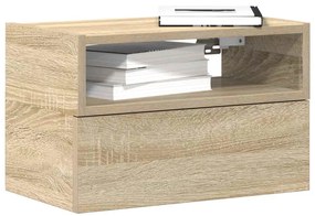 Comodino A Muro Rovere Sonoma 45x26x28,5 Cm /