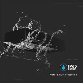 Applique a LED solare con sensore LED/6W/3,7V IP65 4000K 3000 mAh nero
