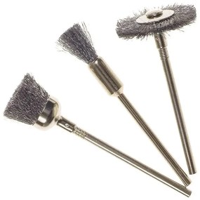 3 MINI SPAZZOLE ASSORTITE