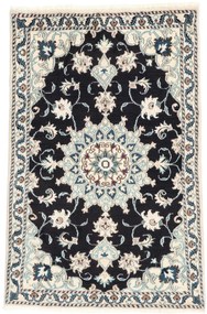 Nain Tappeto 90 x 140 Blu (Iran) Annodato A Mano