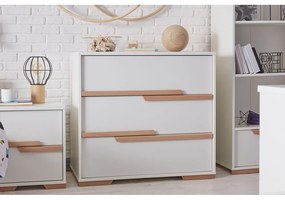 Cassettiera bianca per bambini Snap - Pinio