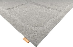 Tappeto in lana grigio 200x300 cm Morphic Organica - Agnella