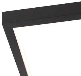 Lampada da soffitto nera con LED 3 gradini dimmerabile a 4 luci - Lejo