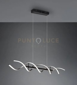 Sequence sospensione led  45w 5600lm, 2300+3000+4000k spirale metal...