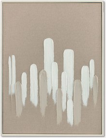 Quadro dipinto a mano con cornice in legno Upside