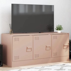 Mobile Porta Tv Rosa 99x39x44 Cm İn Acciaio /