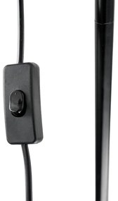 Lampada con piedistallo 1xE27/40W/230V nero