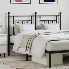 Testiera İn Metallo Nero 135 Cm /