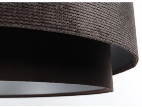 Lampadario a sospensione con filo DOBLO 1xE27/60W/230V marrone/argento d.60 cm