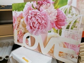 Stampa su tela – Con scritta romantica Love