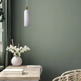 Lampadario a cavo PIEGA 1xE14/40W/230V ottone/bianco