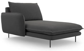 Poltrona lounge grigio scuro, angolo sinistro Vienna - Cosmopolitan Design