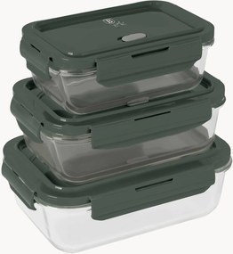 Set di 3 contenitori per alimenti Matte Green
