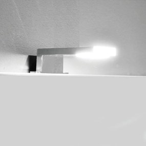 Faretto Erik f42 cromo LED l8,5 h4,5 p14 luce naturale