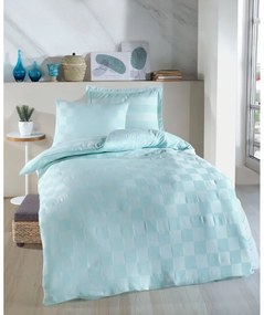 Biancheria da letto color menta in tessuto damascato per letto singolo 140x200 cm Kareli – Mijolnir