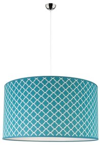Duolla - Lampadario a sospensione con filo MAROKO 1xE27/40W/230V diametro 45 cm turchese/bianco