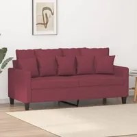 Divano a 2 Posti Rosso Vino 140 cm in Tessutocod mxl 131711