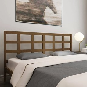 Testiera Per Letto Ambra 205,5x4x100 Cm Legno Massello Di Pino /