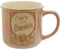 Tazza mug in rosa perlato Enjoy Chocolate