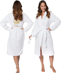 Accappatoio Queen White Collar L