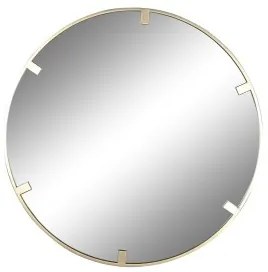 Specchio da parete Home ESPRIT Dorato Cristallo Ferro 122 x 4 x 122 cm