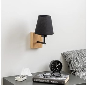 Brilagi - Applique NUBILA WOOD 1xE27/25W/230V quercia/nero