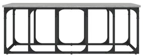 Tavolino salotto grigio sonoma 100x50x35,5cm legno multistrato
