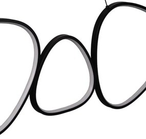 Lampadario LED a cavo PETRA LED/48W/230V 4000K nero