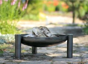 Braciere Da Giardino A Legna Artigianale In Acciaio Design Palma 80 Cm Cook King