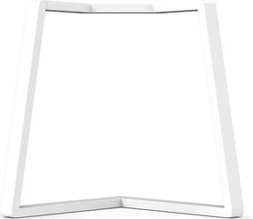 Gamba per mobili STEELMI Angolo in acciaio bianco opaco L 78 x P 78 x H 70 cm
