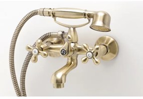 FERRO - Set vasca con miscelatore ANTICA in bronzo