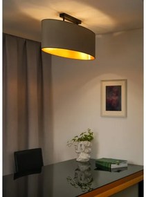 Duolla - Lampadario a plafone OVAL VEGAN 2xE27/15W/230V beige