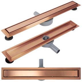 Scarico lineare REA Neox pro Brush l. Copper 70