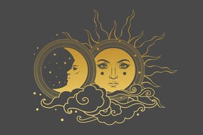 Stampa su tela – Armonia tra sole e luna