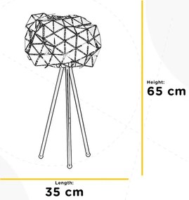 Lampada da tavolo moderno Lampada da Tavolo ANDROMEDA Grande E27