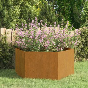 Fioriera Ruggine 90x90x45 cm Acciaio Corten