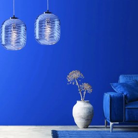Lampadario Glamour NEREIDE trasparente paralume trasparente E27 LUCE AMBIENTE DESIGN