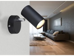 Globo 57914-1 - Faretto da parete ALLVI 1xGU10/25W/230V nero