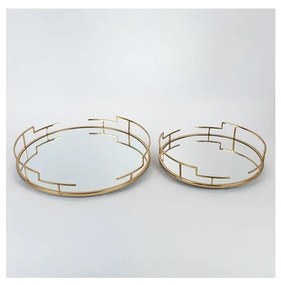 SET 2x Vassoio decorativo diametro 39/30,5 cm