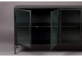 Vetrina in metallo nero 150x80 cm Boli - Dutchbone