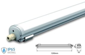 Plafoniera Led 120cm 24W 160lm/W 220V Neutro 4500K IP65 Super Luminoso Massimo Risparmio Energetico SKU-216485