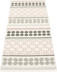 Passatoia da interno/esterno rosa chiaro/grigia 70x180 cm Asta Pale Rose – Pappelina