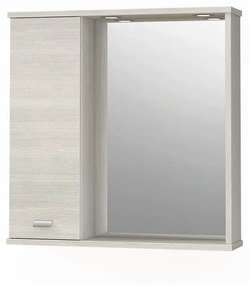 Specchio Contenitore Con Illuminazione Rimini larice L 73 x H 74 x P 16.4 cm
