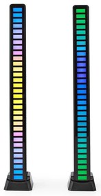 Nedis GALDP110BK - Lampada da tavolo LED RGB ricaricabile LED/250 mAh