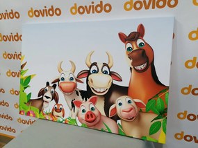 Quadro su tela – Animali della fattoria