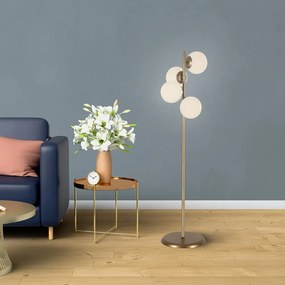 Lampada da terra color oro, altezza 130 cm Owl - Squid Lighting