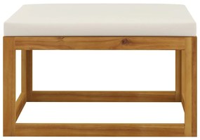 Set Divani Giardino 5 pz con Cuscini Legno Massello di Acacia