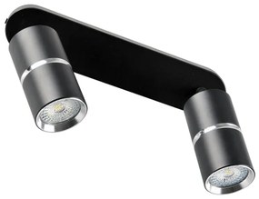 Faretto BAMBOO 2xGU10/10W/230V nero