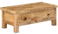 Tavolino da Caff 90x45x35 cm in Legno Massello di Mango cod mxl 29733