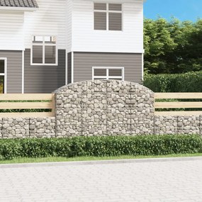 Cesto Gabbione Ad Arco 200x50x120/140 Cm Ferro Zincato /
